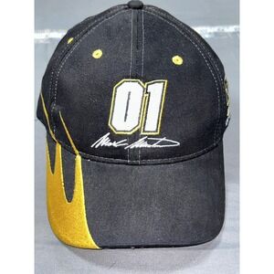 Mark Martin Hat Cap Strap Back One Size Black NASCAR Racing US Army Action 01